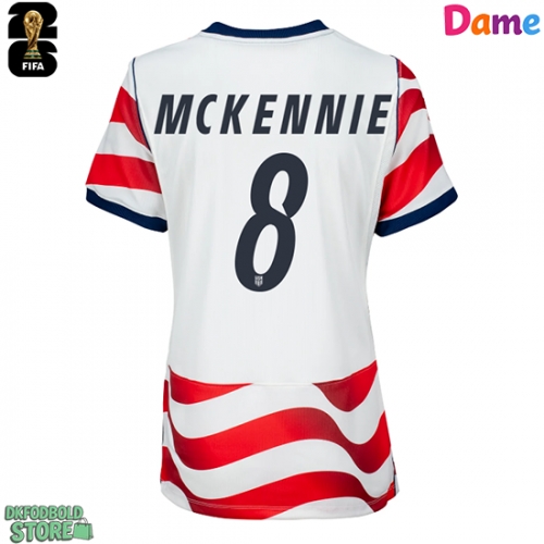 Forente stater Weston McKennie #8 Replika Hjemmebanetrøje Dame VM 2026 Kortærmet